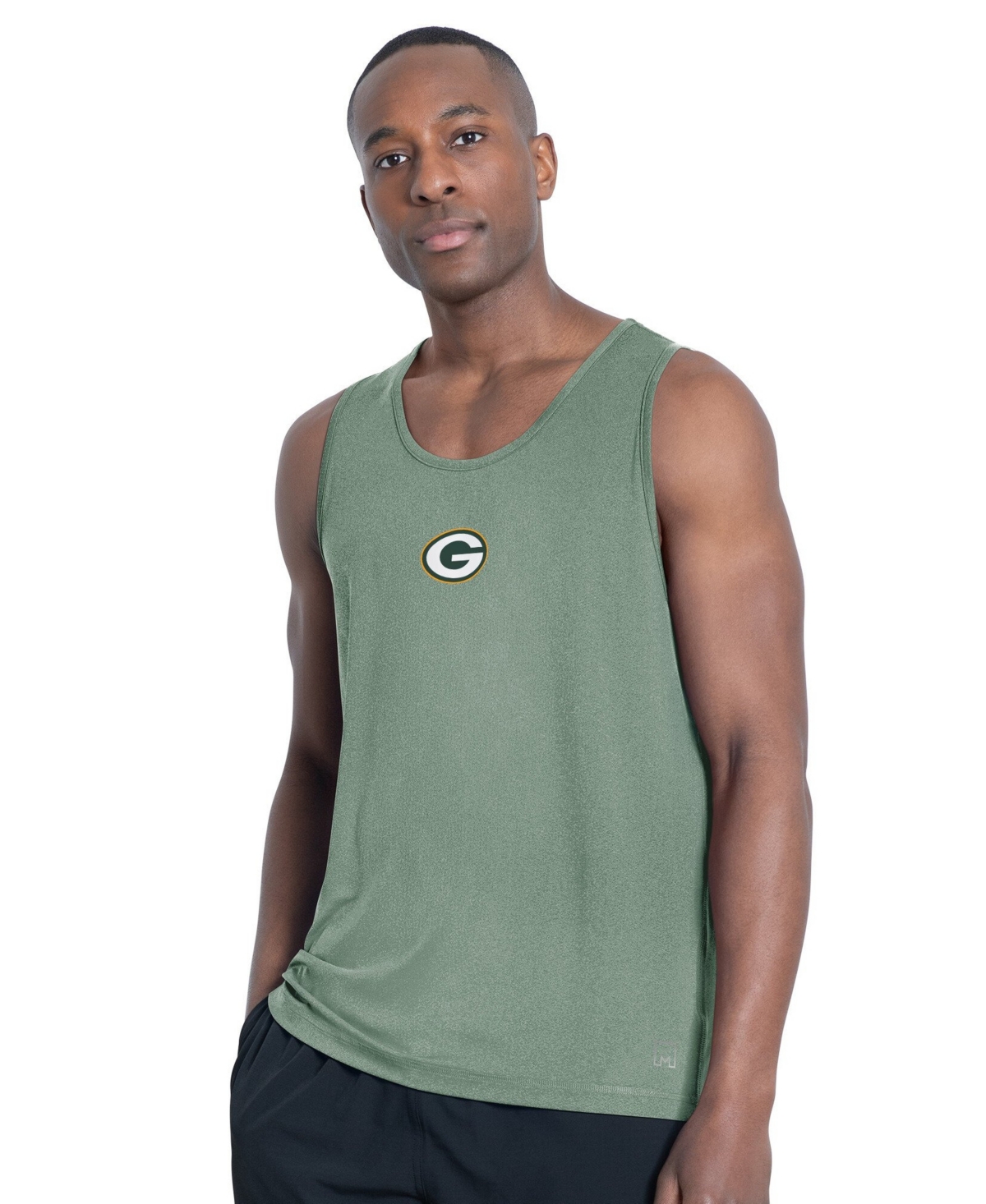 Msx by Michael Strahan Men's Green Bay Packers Energy Scoop Neck Tank Top