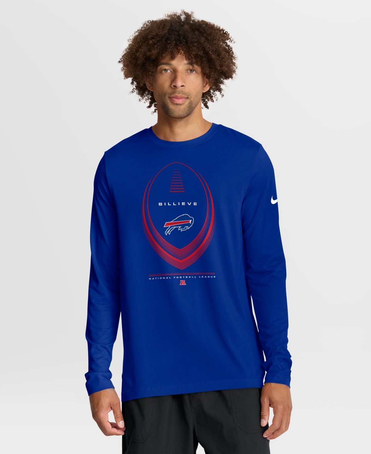 Nike Men's Buffalo Bills Legend Icon Dri-fit Long-Sleeve T-Shirt