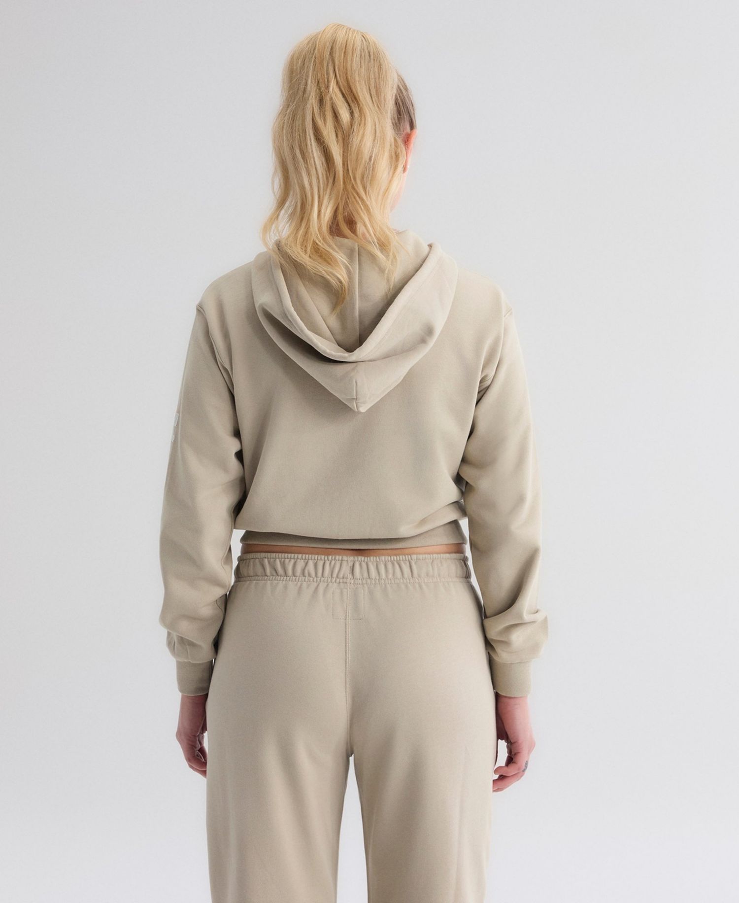Women's Los Angeles Dodgers Iconic Full-Zip Cropped Terry Hoodie