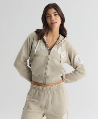 Women's Chicago Cubs Iconic Terry Full-Zip Hoodie