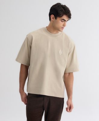 Men's Iconic New York Mets Heavyweight Boxy-Cropped T-Shirt