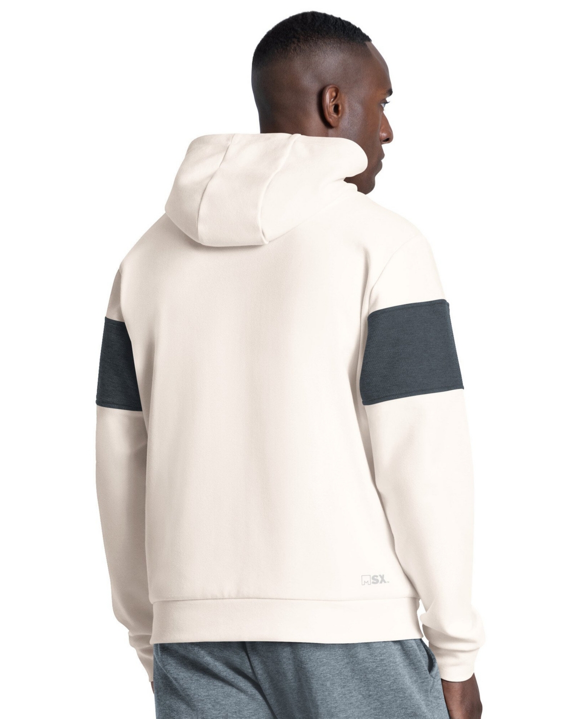 Msx by Michael Strahan Men's New England Patriots Competition Tri-Blend Full-Zip Hoodie