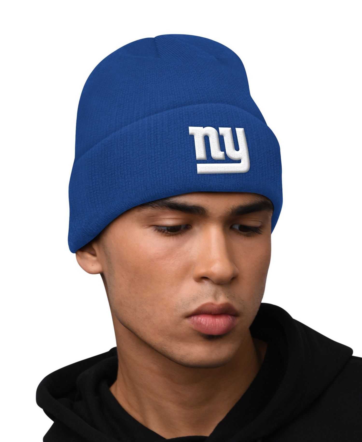 Men's New York Giants Pullover Classic-Fit Midweight Hoodie and Cuffed Knit Hat, 2-Piece Set