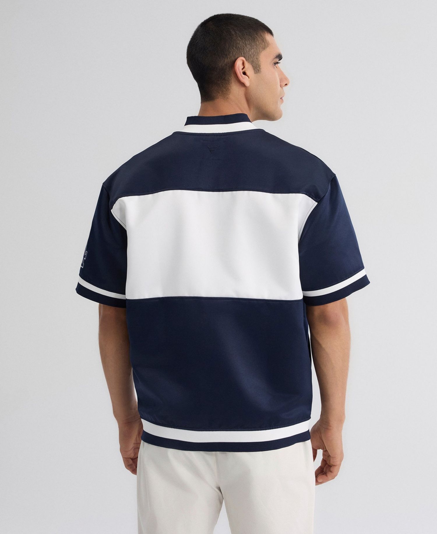 Men's Los Angeles Dodgers Iconic Satin Short-Sleeve Jacket