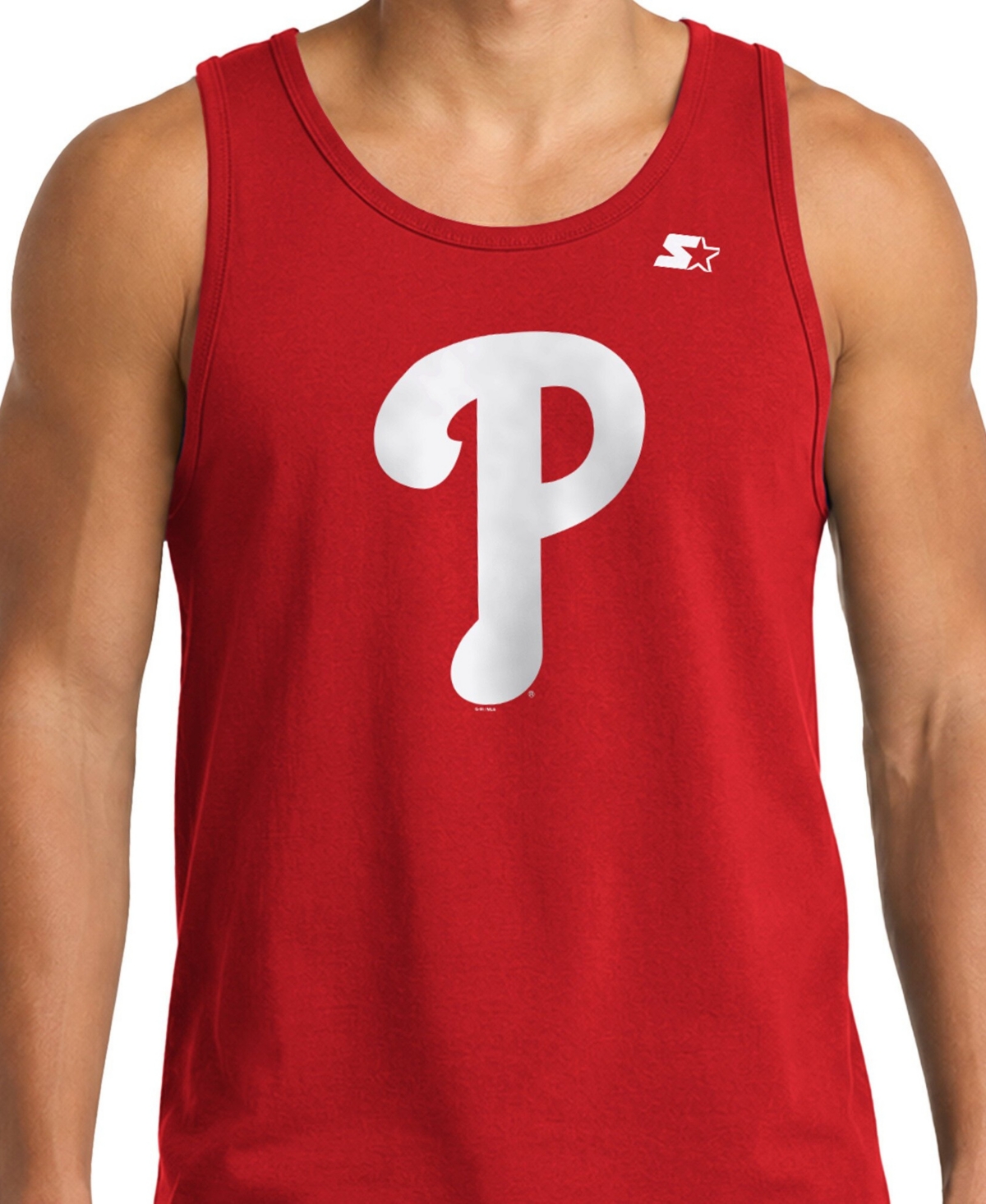 Starter Men's Philadelphia Phillies Sleeveless Screen Print Tank Top