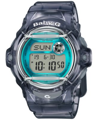 G-Shock - Women's Digital Gray Resin Strap Watch 43x46mm BG169R-8B