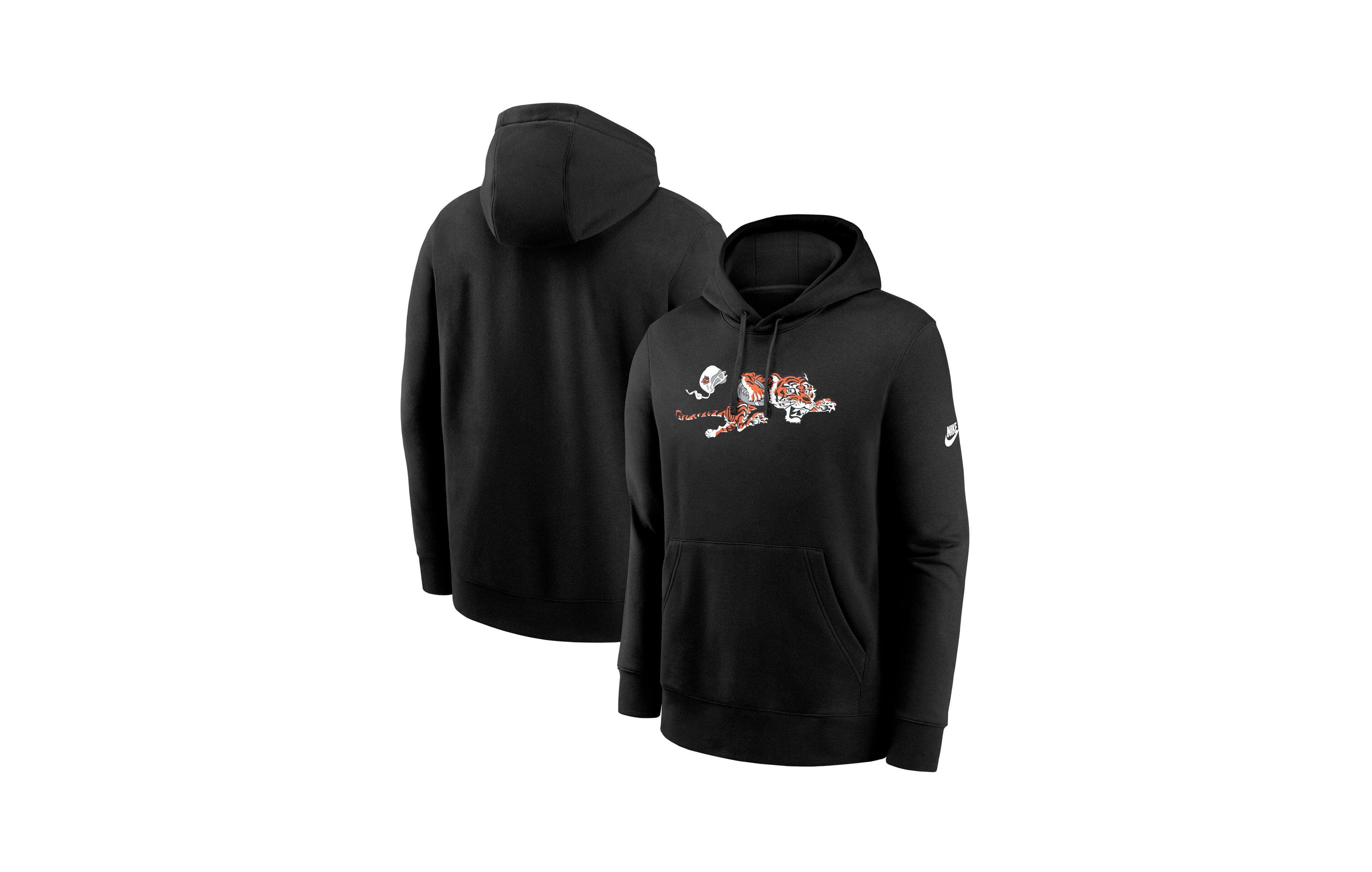 Nike Men's Cincinnati Bengals Best Season Rewind Club Fleece Pullover Hoodie