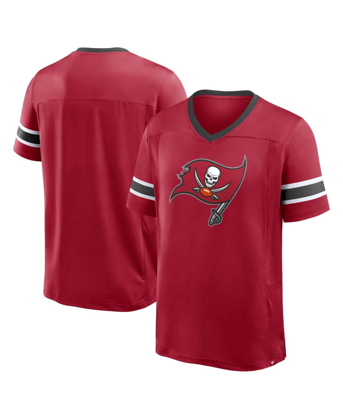 Fanatics Men's Tampa Bay Buccaneers Hometown Premium Hashmark V-Neck Mesh-Panel T-Shirt