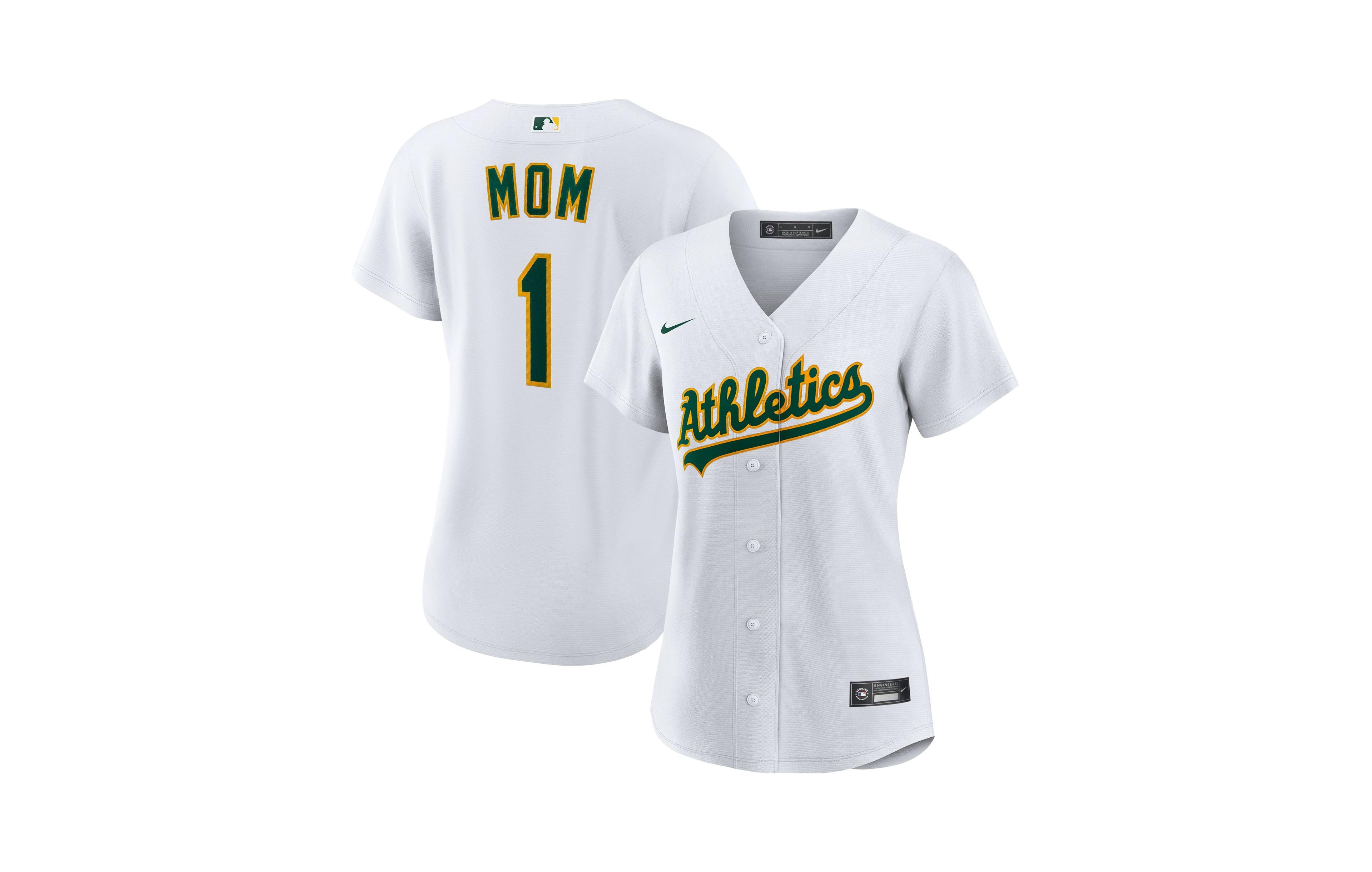 Nike Women's Oakland Athletics 1 Mom Home Replica Short-Sleeve Jersey