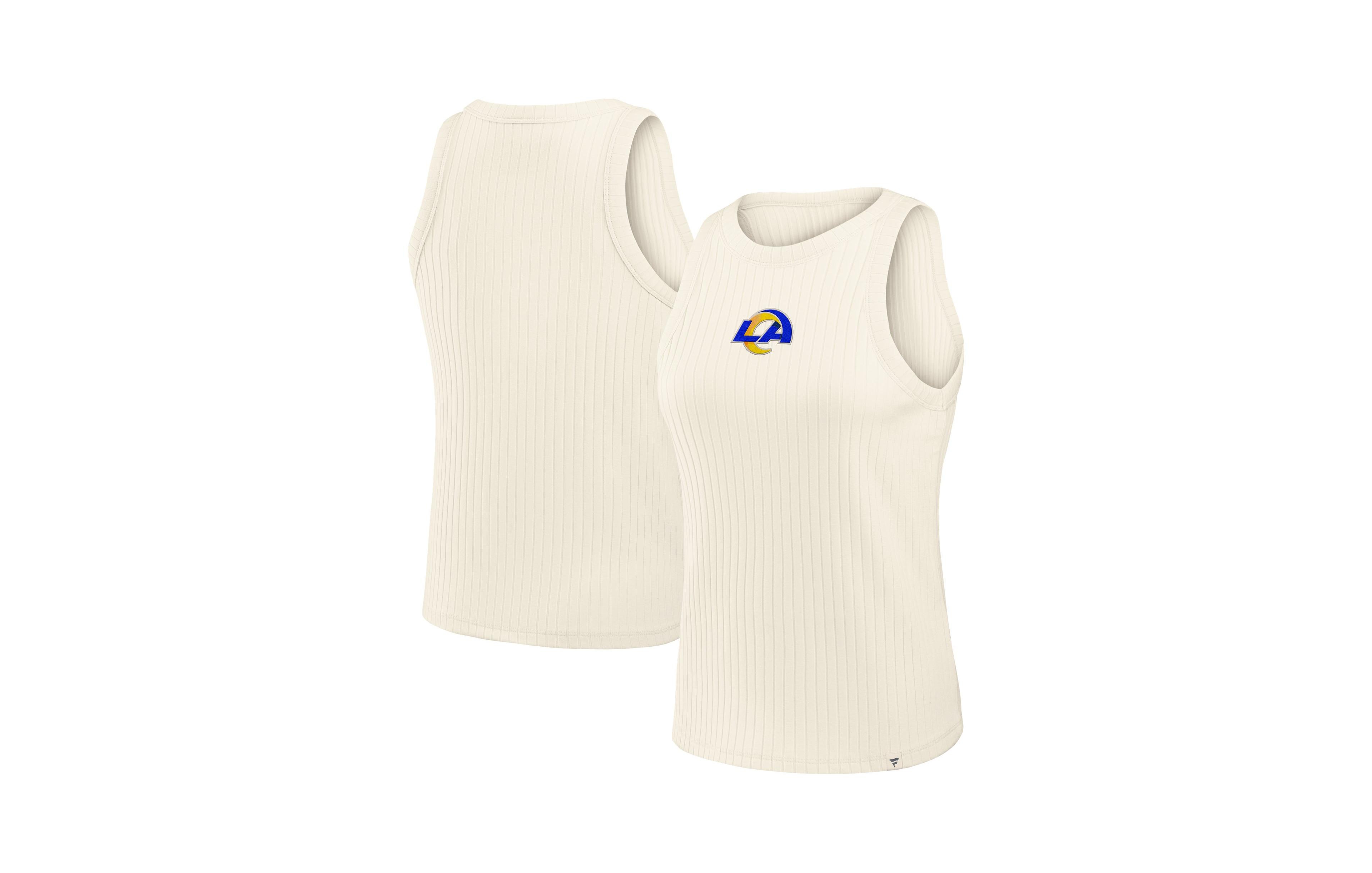 Fanatics Women's Los Angeles Rams Star Play Ribbed Sleeveless Tank Top