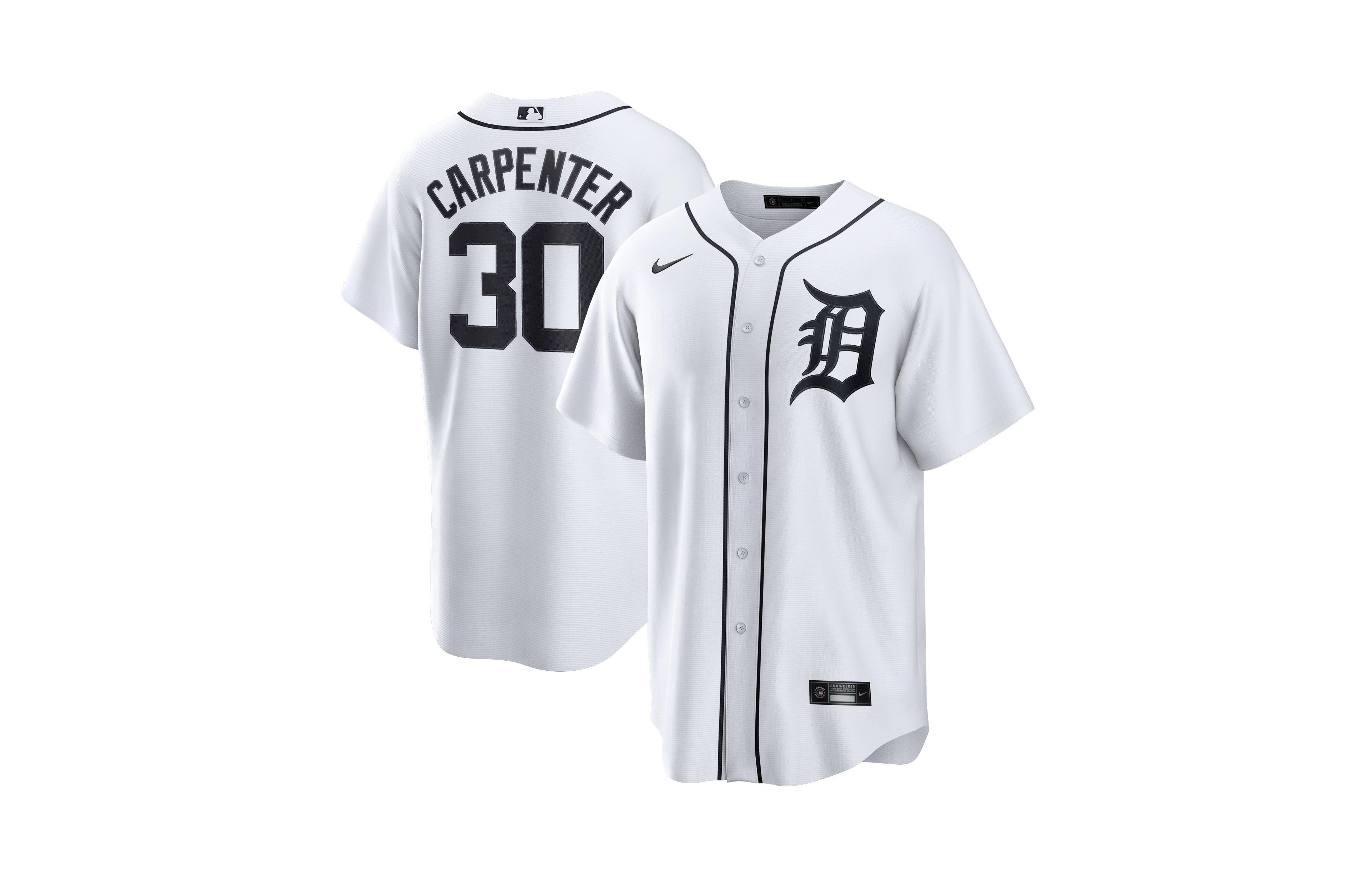 Nike Men's Kerry Carpenter Detroit Tigers V-Neck Jersey