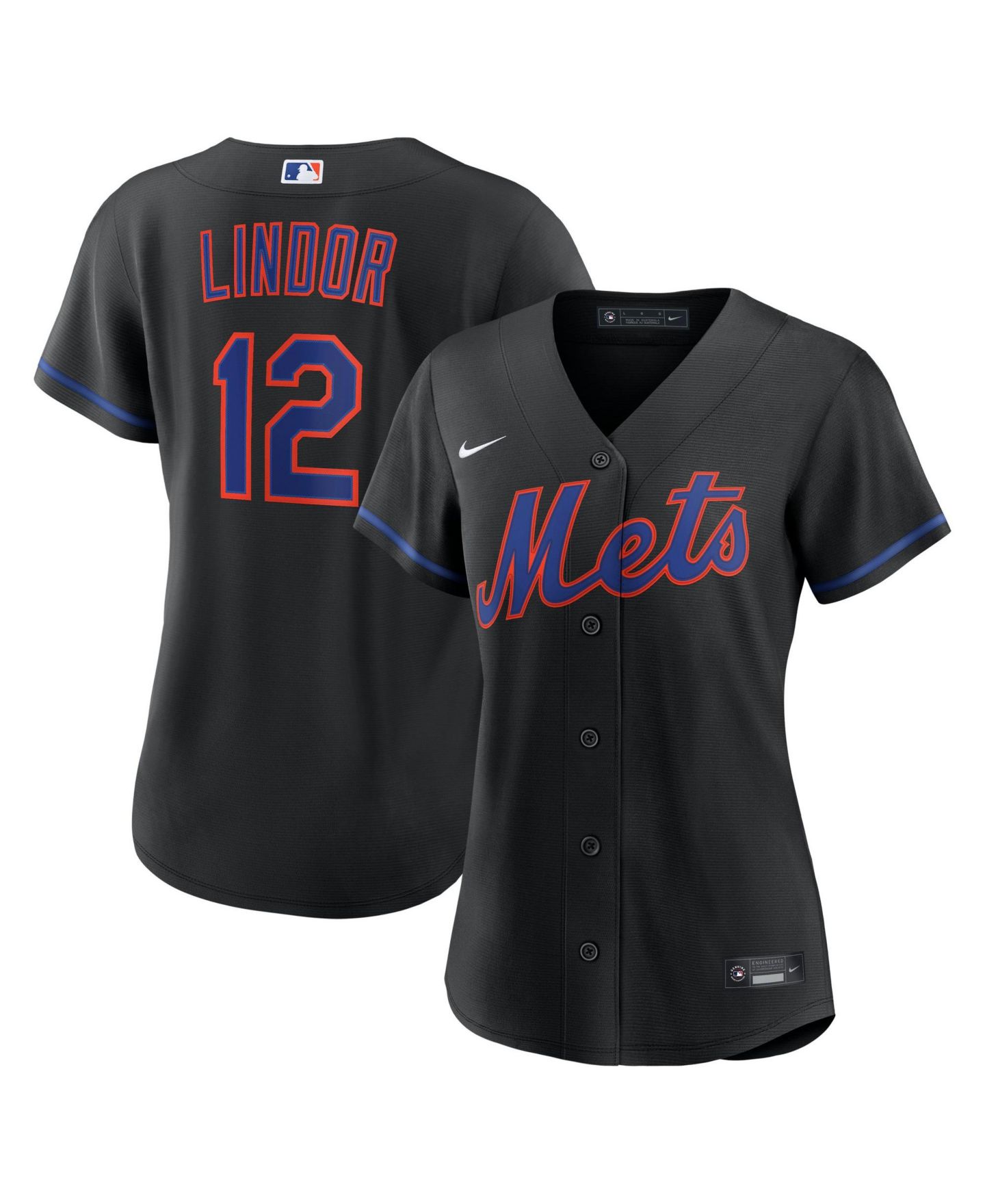 Женский топ Nike New York Mets Francisco Lindor Alternate Jersey — фото 1
