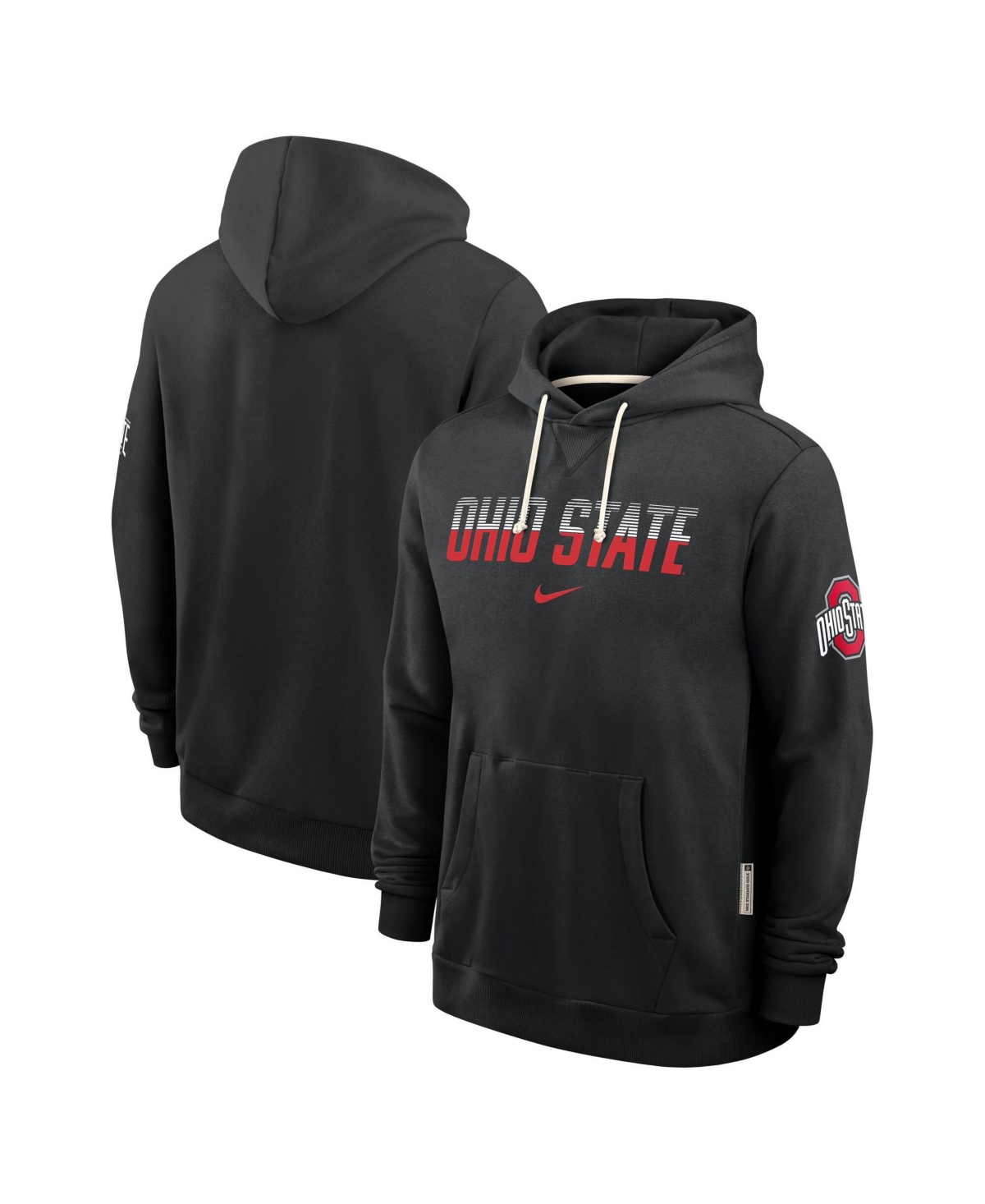 Nike Men's Ohio State Buckeyes Sideline Standard Issue Loose-Fit Hoodie