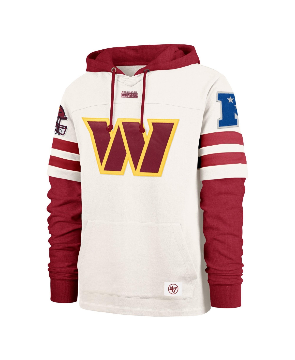 '47 Brand Men's Washington Commanders Split Zone Embroidered Hoodie