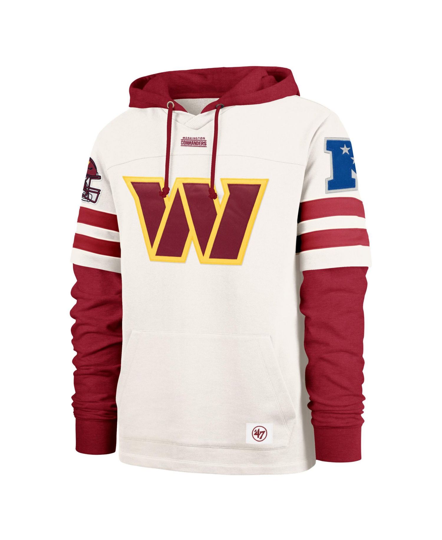 Men's Washington Commanders Split Zone Embroidered Hoodie