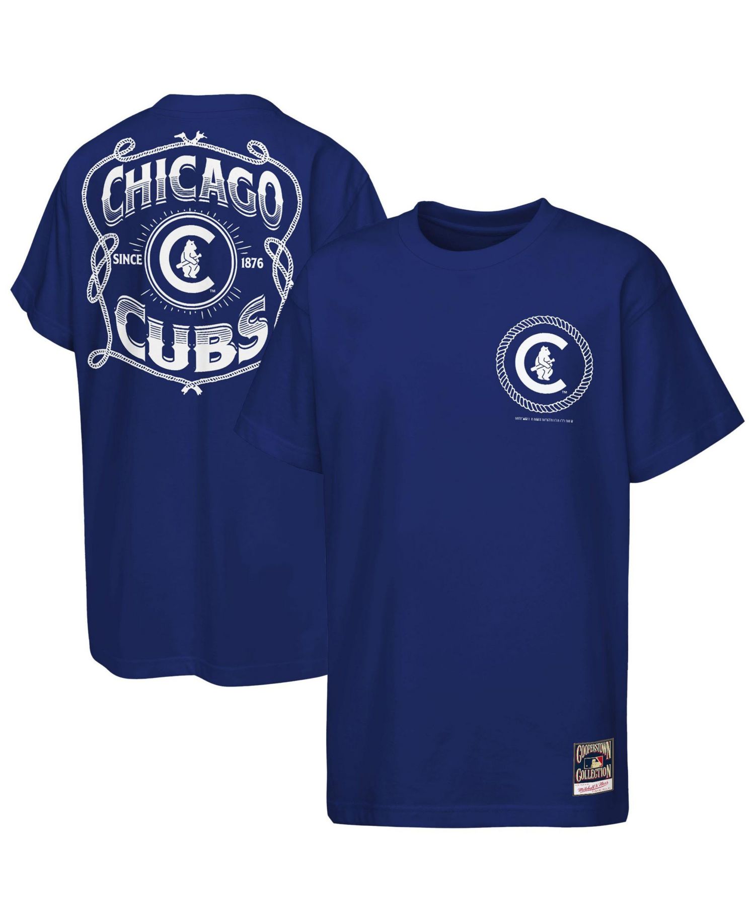 Boys' and Girls' Chicago Cubs Rodeo Rope Vintage-Inspired Crewneck T-Shirt