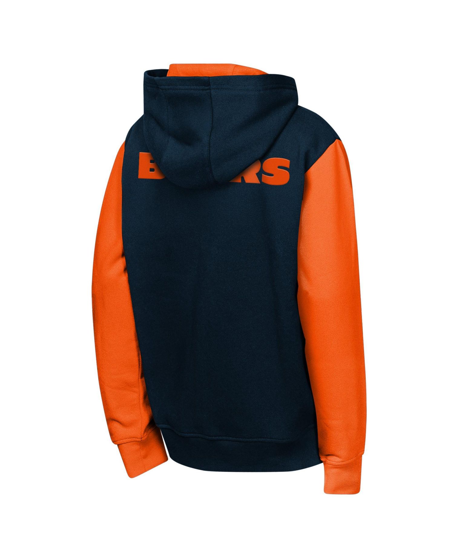 Boys' and Girls' Stadium Chicago Bears Full-Zip Color-Block Fleece-Lined Hoodie