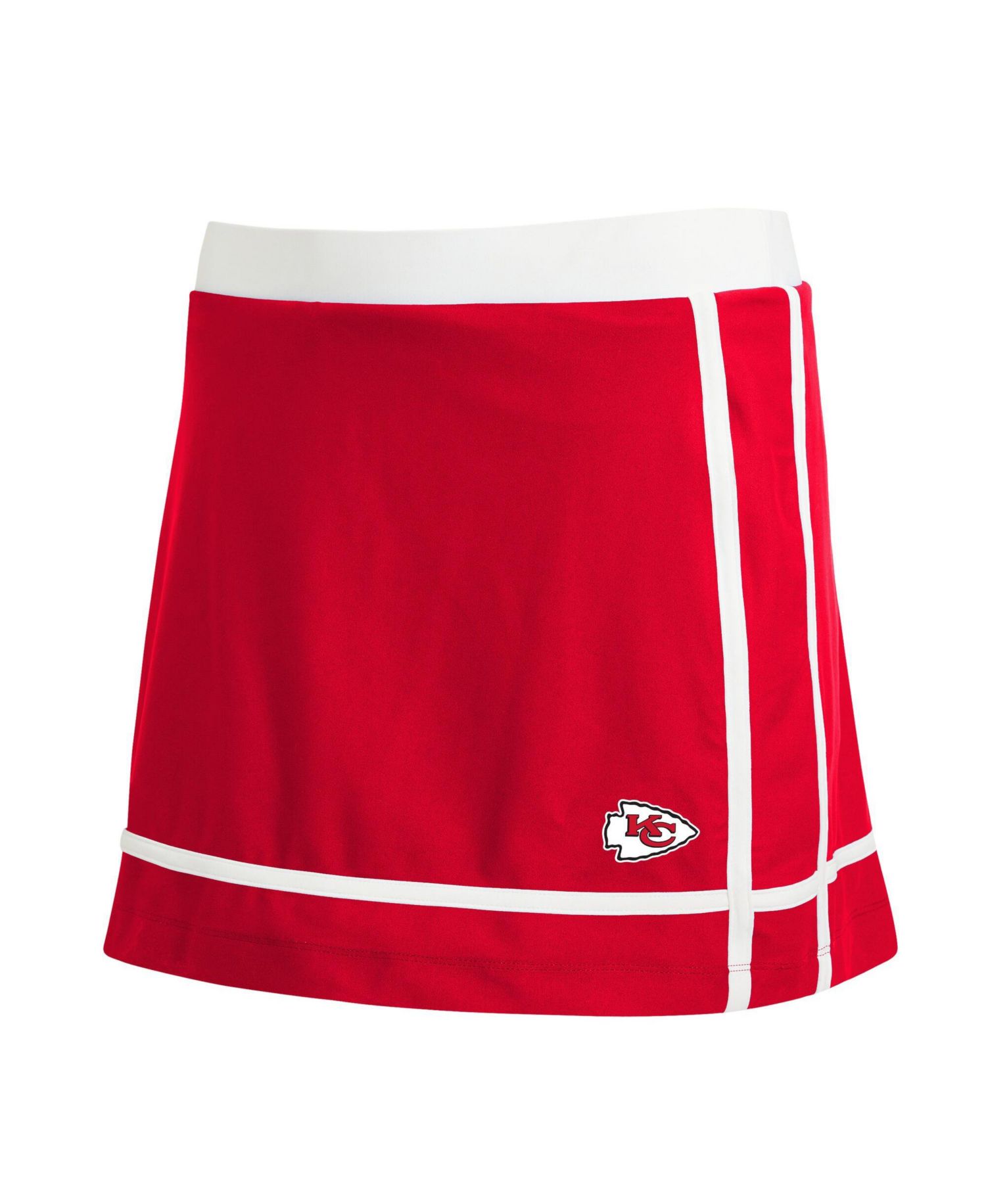 Women's Red Kansas City Chiefs Stripe Skort
