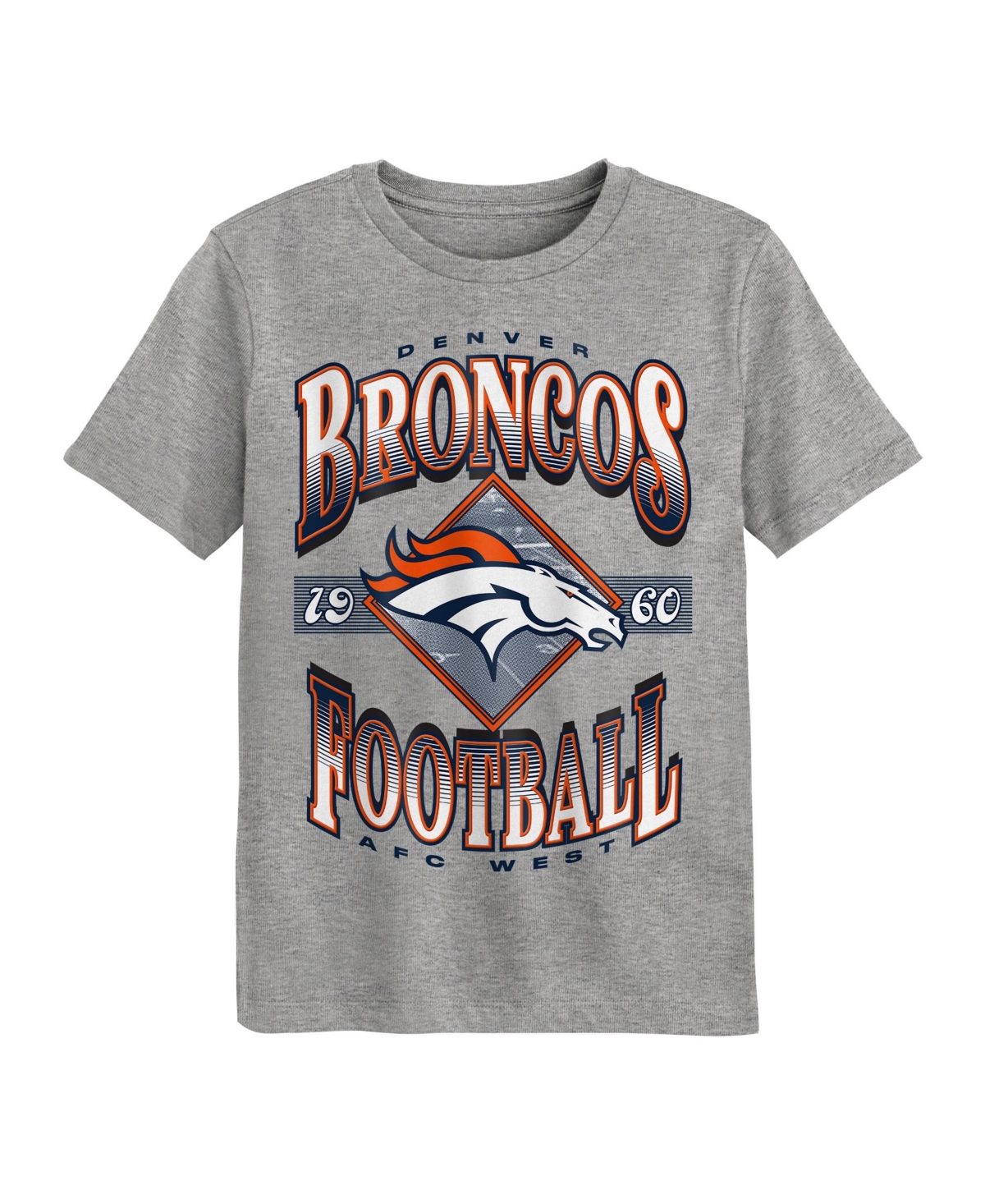 Outerstuff Kids' Boys' And Girls' 2t-5t Of Days Past Crewneck T-shirt In Dark Heather Gray