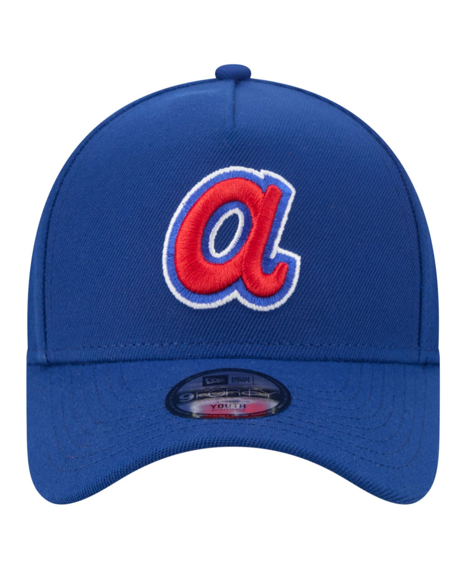 Big Boys and Girls Atlanta Braves Cooperstown Logo 9FORTY Retro Adjustable Baseball Cap