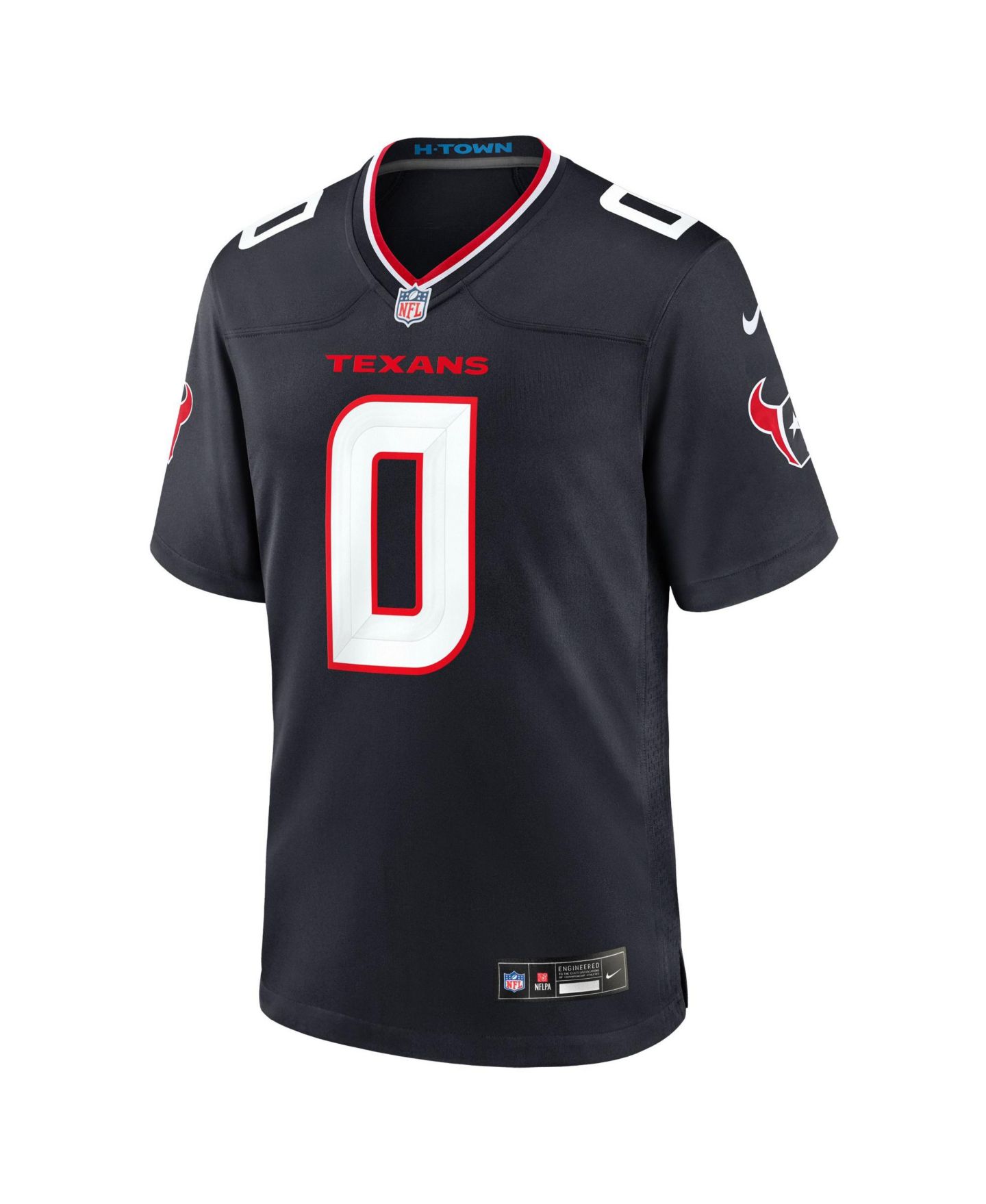 Мужской топ Nike Houston Texans Al-Shaair 0 V-Neck Relaxed-Fit Game Jersey — фото 5