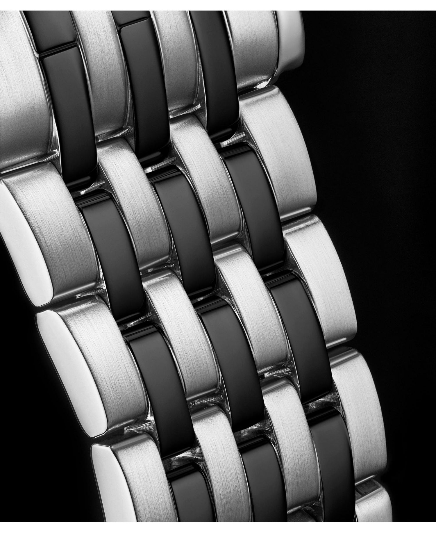 Men's Automatic Black Case, Black Dial, Black Hands, Black Bracelet Watch