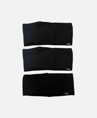 Unisex Satin Lined Headband Set of 3