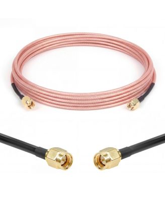 50 Ohm RG316 Flexible Coaxial Antenna Extension Cable for WiFi Routers, GPS, and SDR