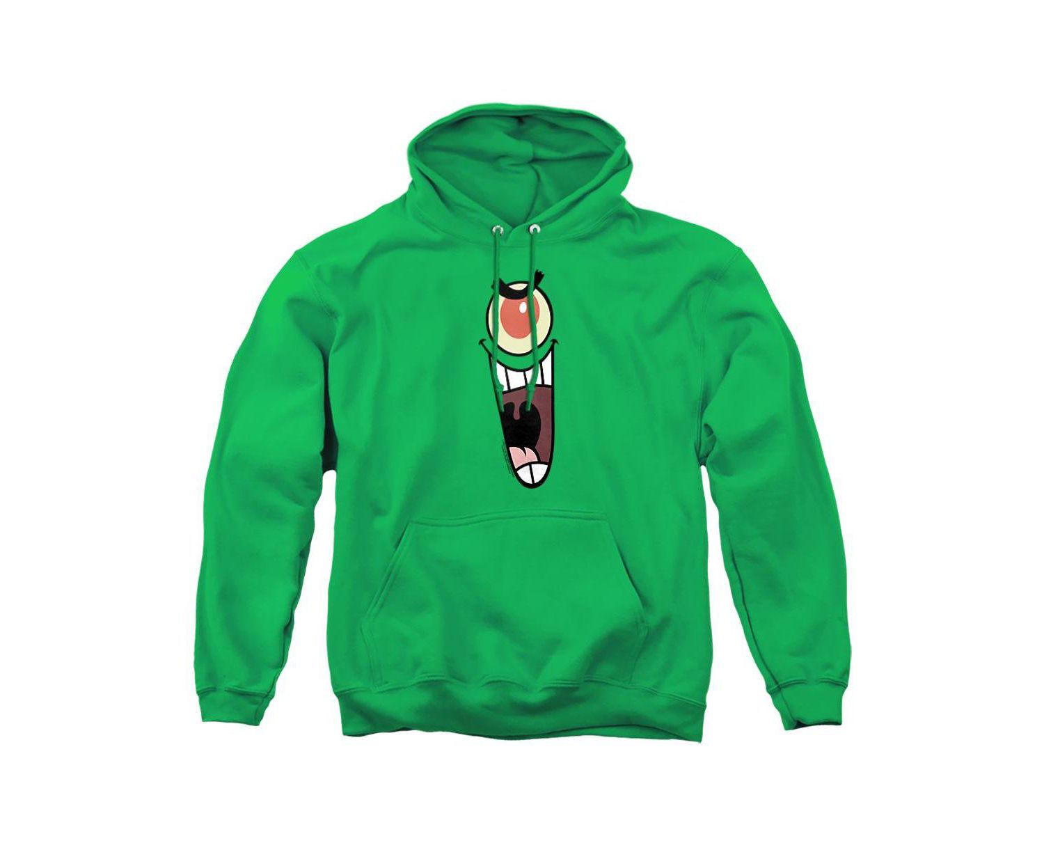 Men's Plankton Sinister Face Graphic Hoodie