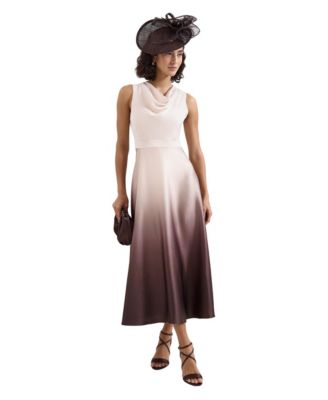 Women's Cheryl Ombre Cowl Neck Midi Dress