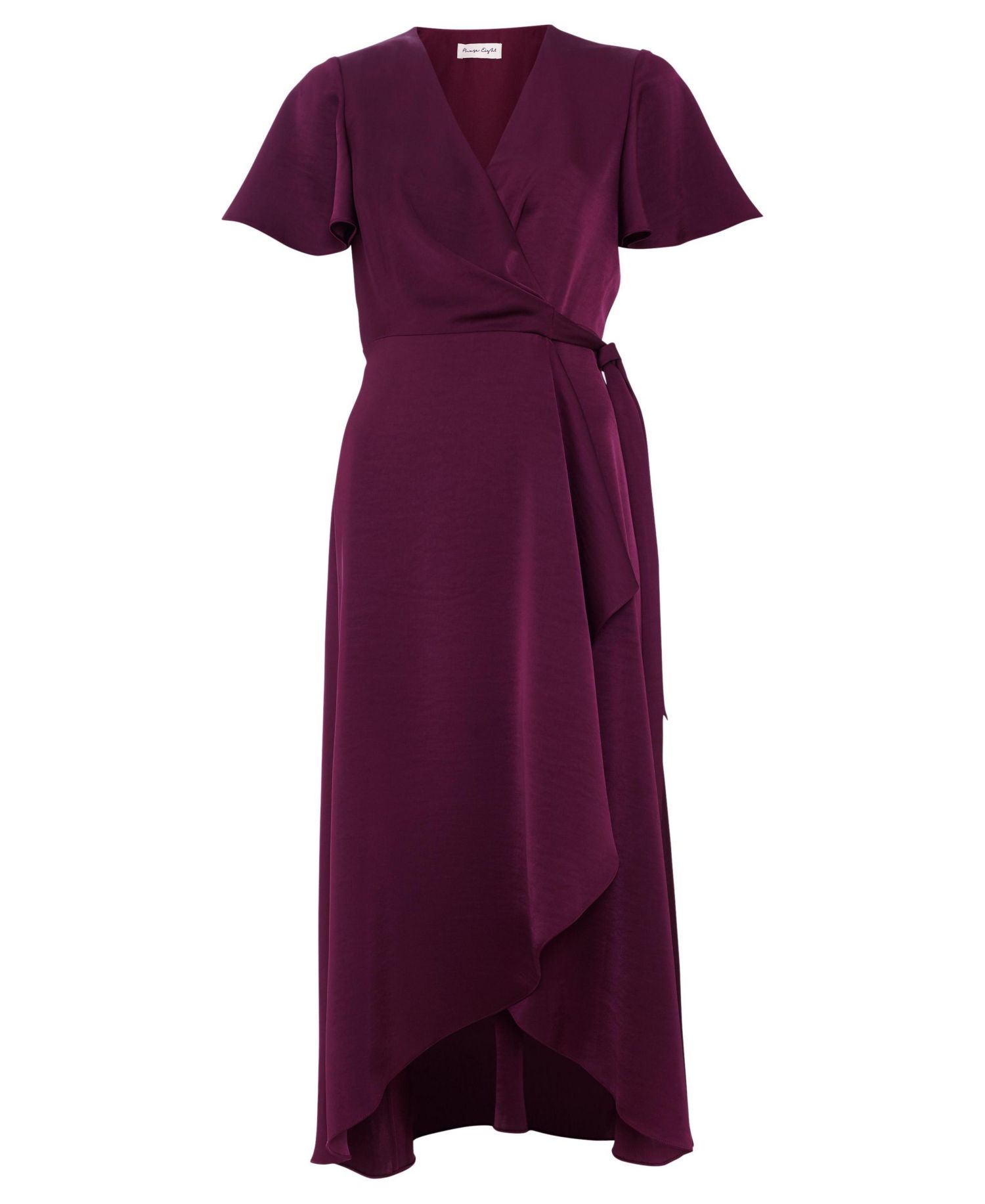 Women's Julissa Wrap Flutter-Sleeve Midi Dress