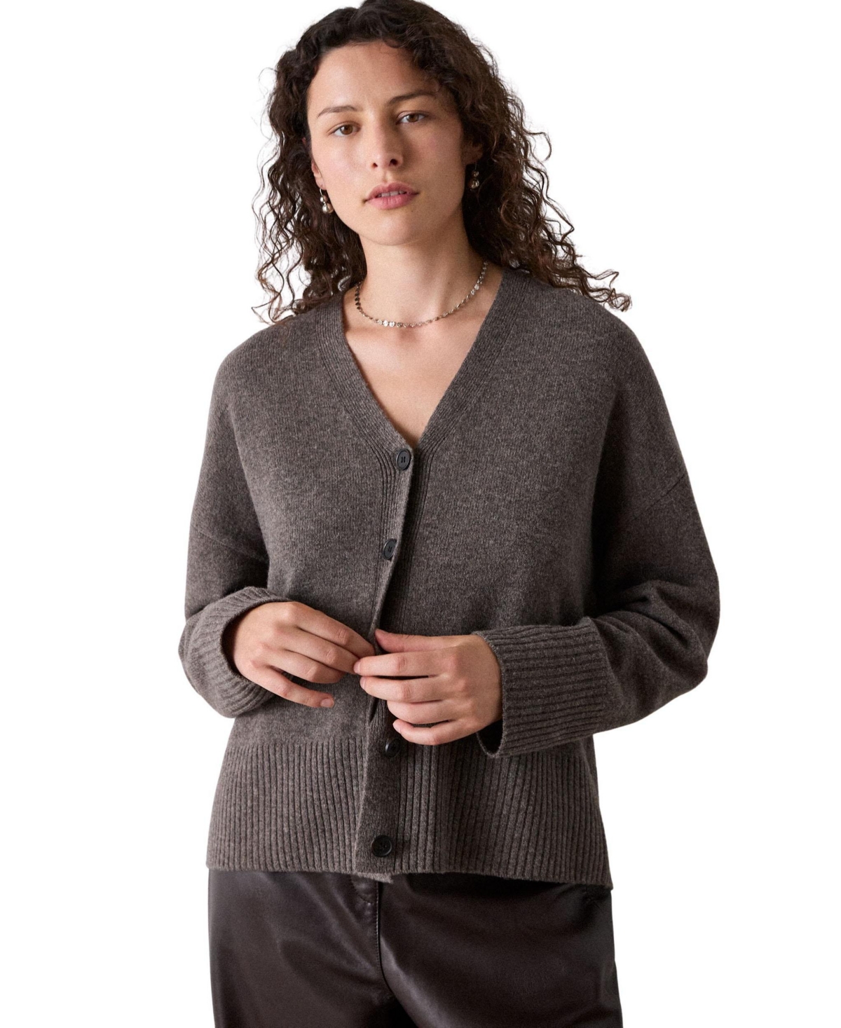 Whistles Women's Wool V-Neck Cardigan