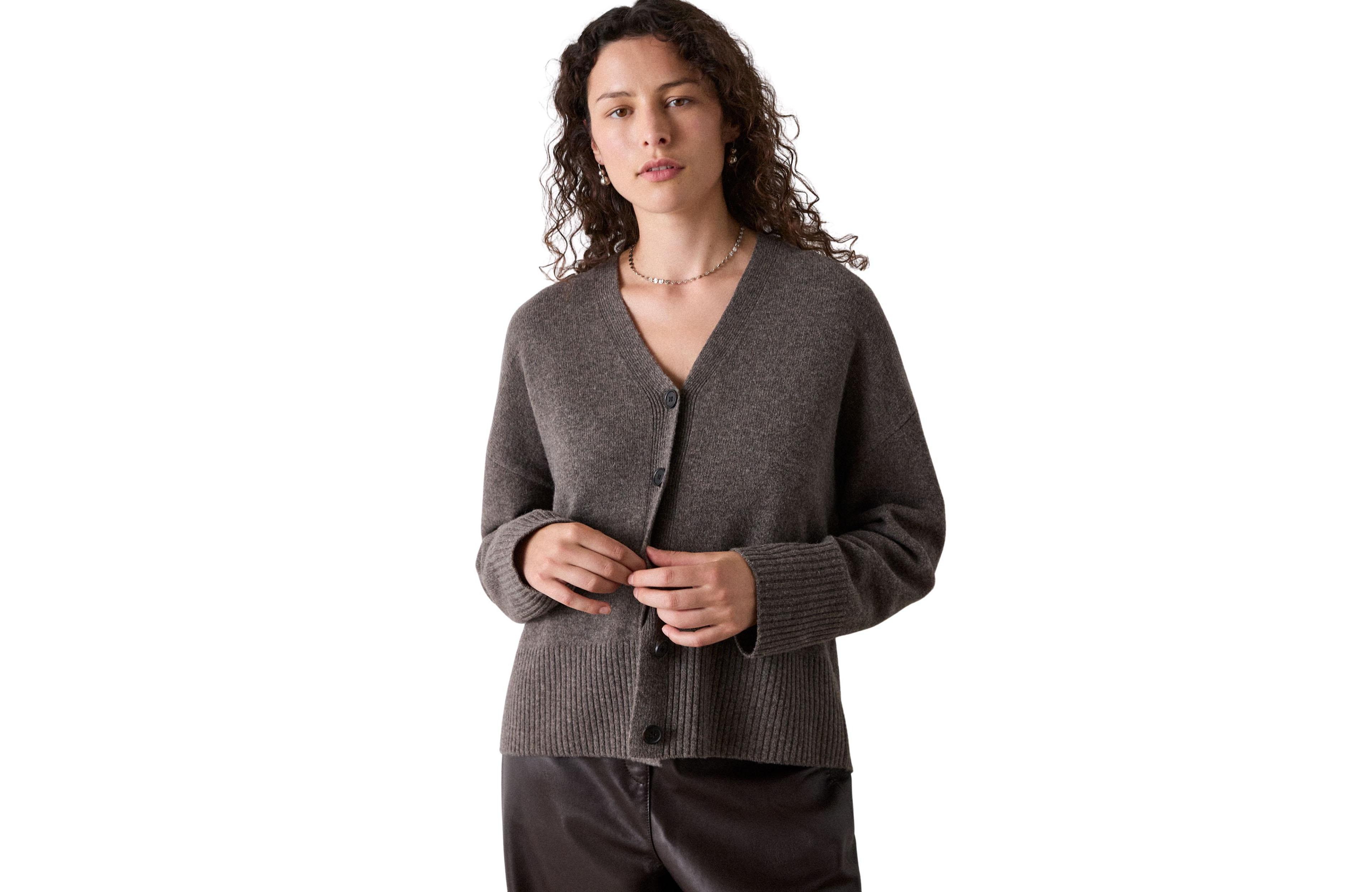 Whistles Women's Wool V-Neck Cardigan