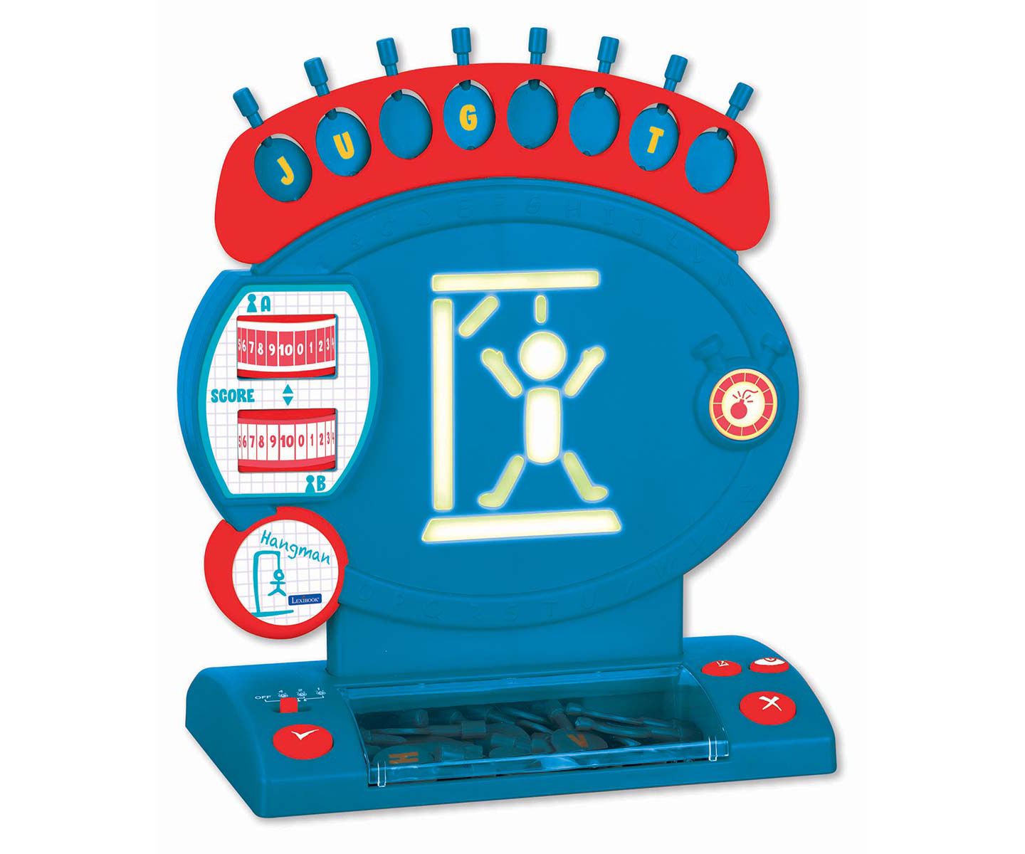 Детская игрушка Lexibook Electronic Hangman Game with Light and Sound Effects, Ages 8+, цвет: Синий — фото 2