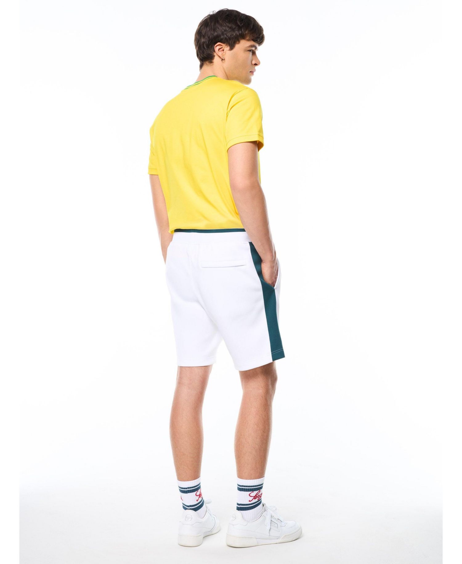 Men's Contrast Color-Block Regular-Fit Pannello Short, 6" Inseam