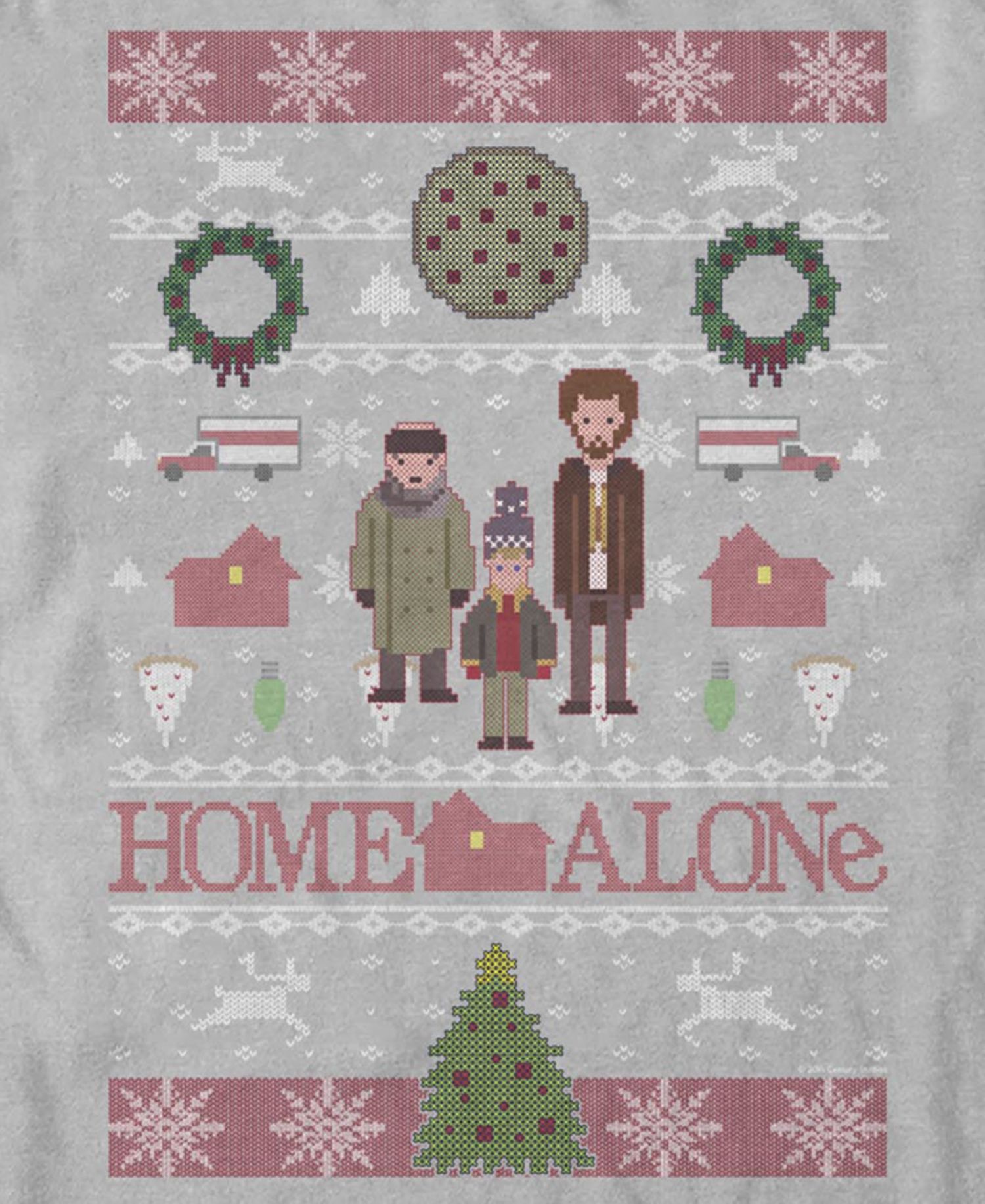 Men's Sweater Alone Graphic Holiday T-Shirt