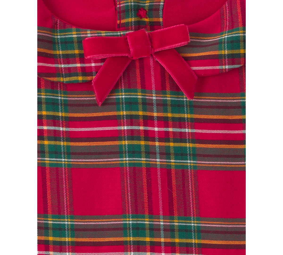 Carter's Baby Girls' Peter Pan Collar Holiday Plaid Dress and Diaper Cover, 2-Piece Set