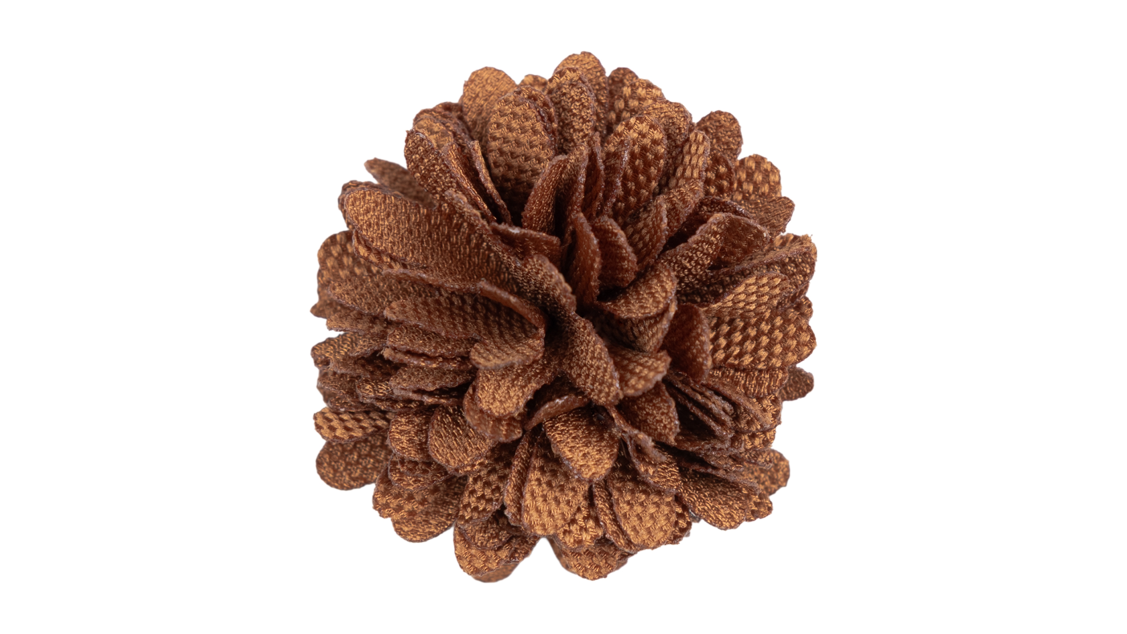 ConStruct Checkerboard Laser-Cut Petal Snap-Pin Closure Flower Lapel Pin