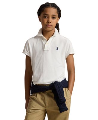 8-20 Boys' Cotton Mesh Logo Polo Shirt