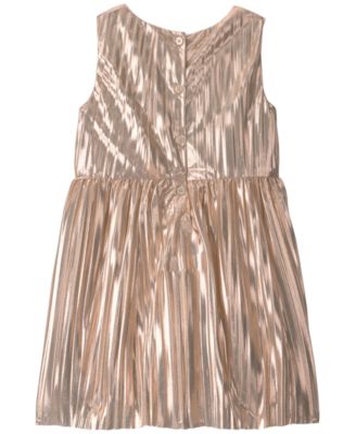 gold dress 5t Carter's Toddler Girls' 2T-5T Metallic Crinkle Bow Customize dress