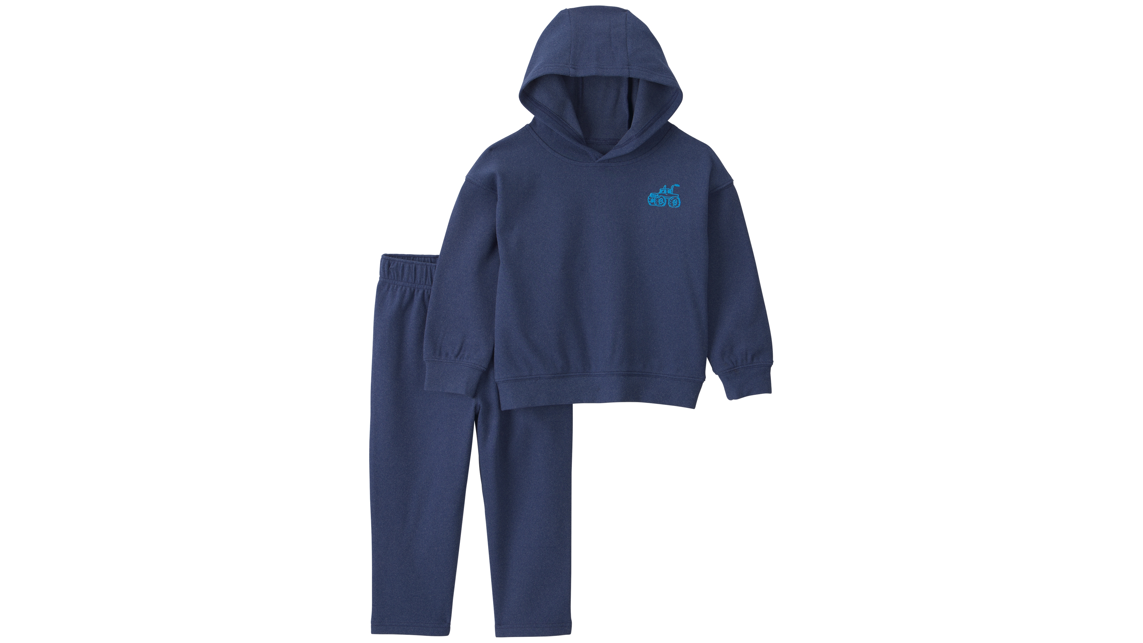 Carter's Toddler Boys' 2T-5T Long-Sleeve Hooded Elastic-Waist Top and Pants Set