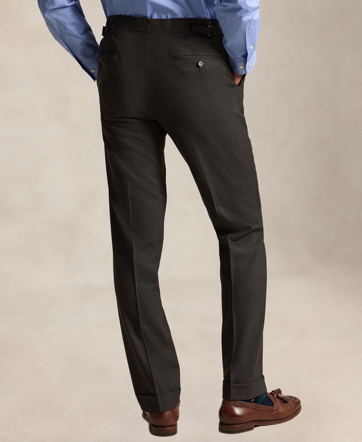 Polo Ralph Lauren Men's Wool-Blend Birdseye Stretch Suit Pants