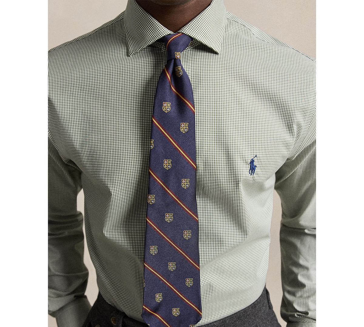 Polo Ralph Lauren Men's Checked Poplin Dress Shirt