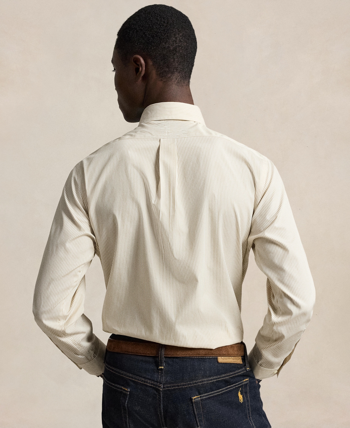 Polo Ralph Lauren Men's Custom Fit Plaid Oxford Long-Sleeve Shirt