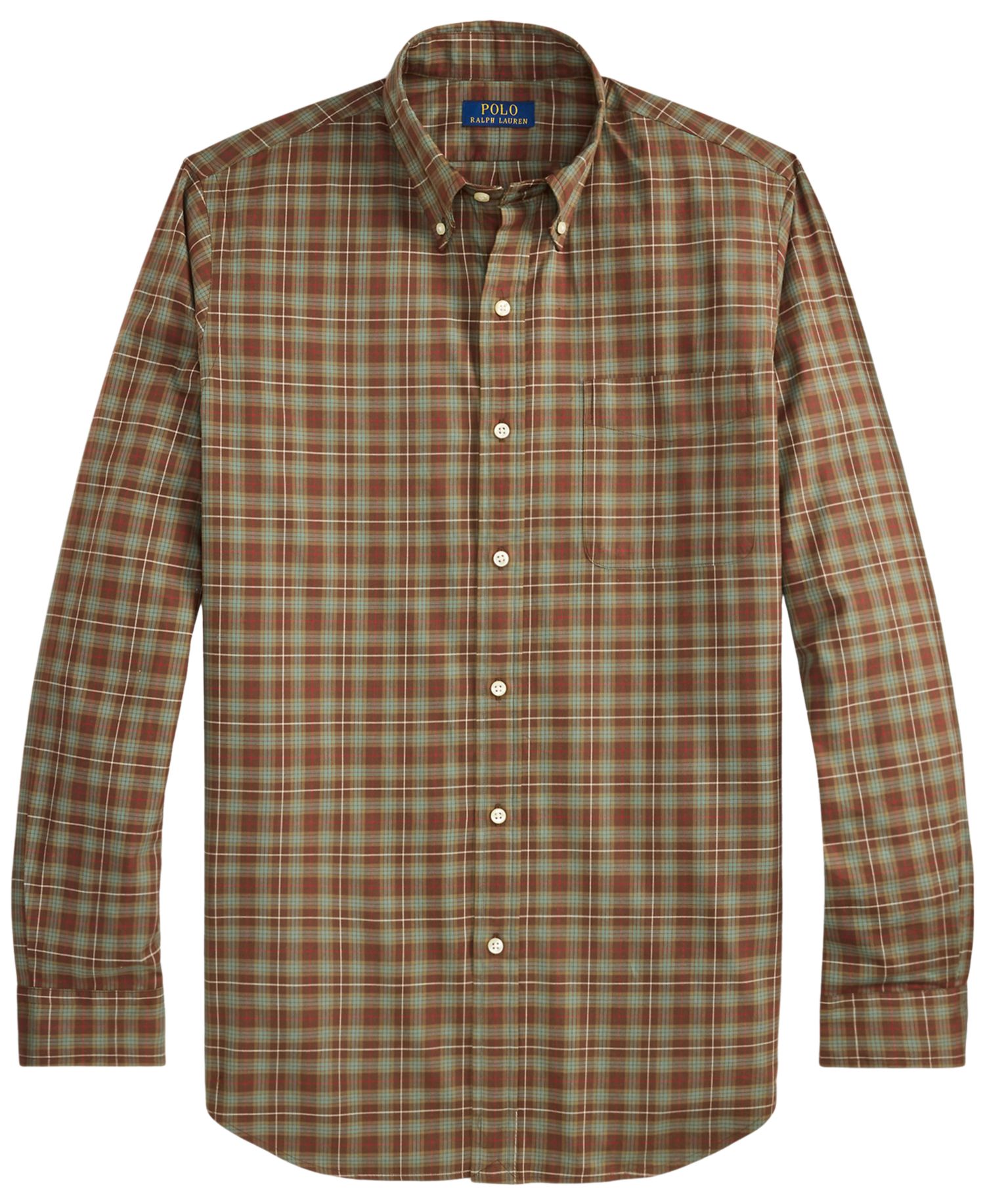 Men's Plaid Peached Shirt