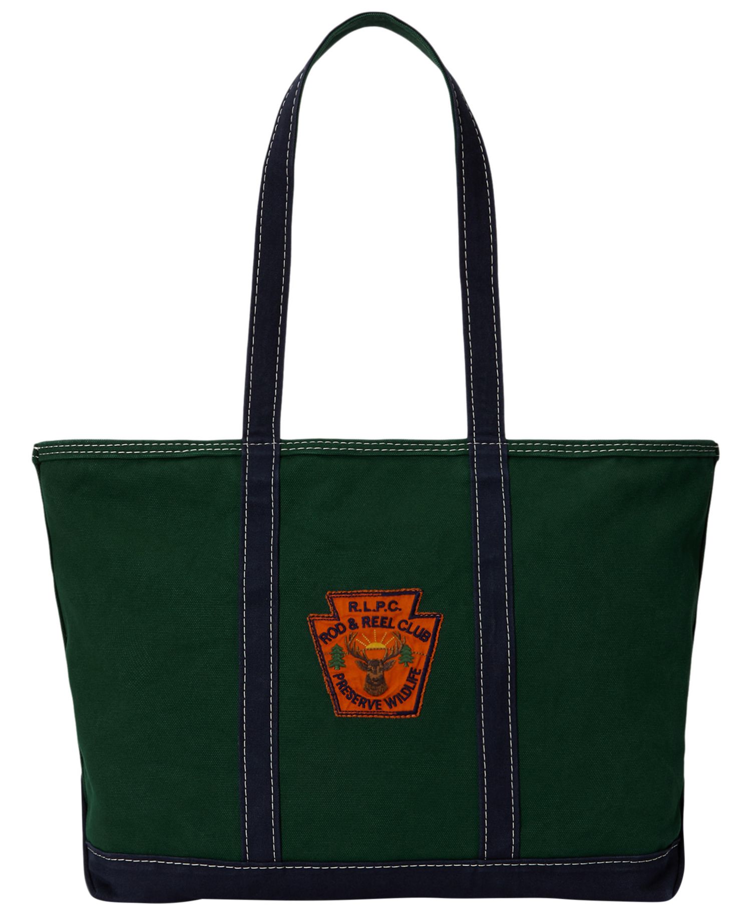 Logo-Patch Outdoors-Inspired Canvas Tote