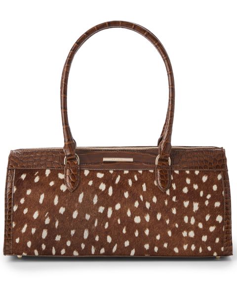 Женская сумка Brahmin Sophia Large Leather Satchel, цвет: Коричный