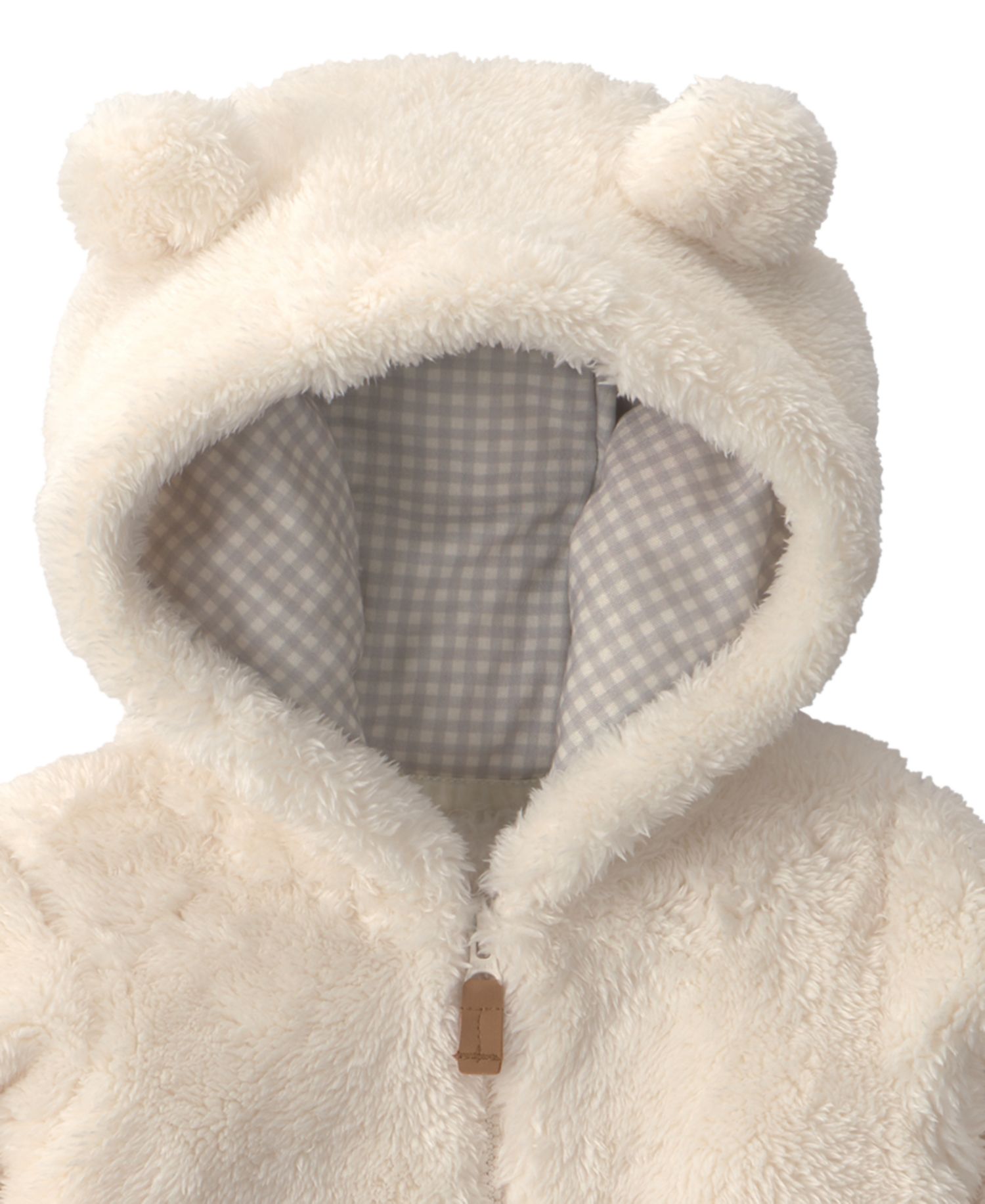 Baby Boys' or Baby Girls' Teddy Fleece Hooded Zip-Up Jacket