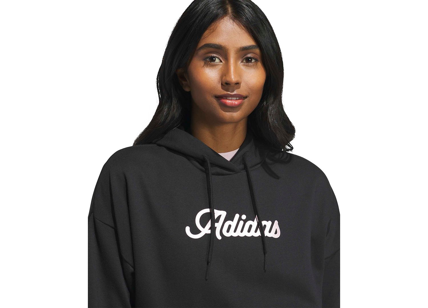 Women's Fleece Metallic Wordmark Graphic Hoodie