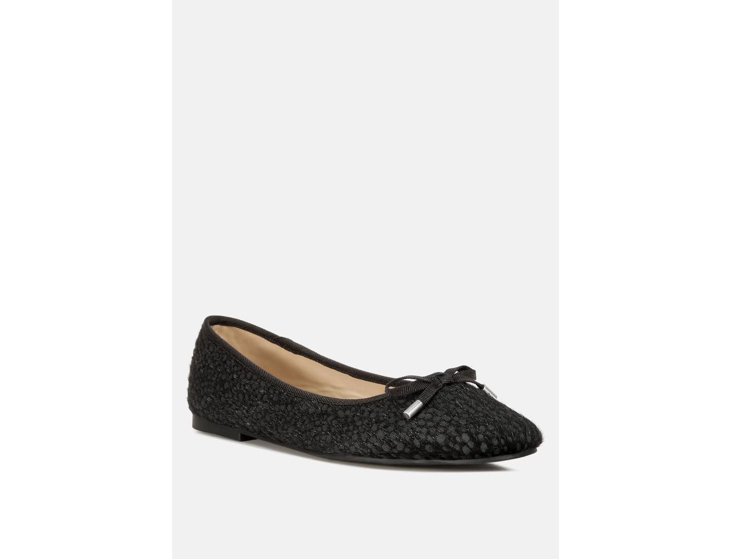 Женские балетки London Rag Ziggy Animal Print Flat Bow Ballerinas, цвет: Чёрный — фото 7